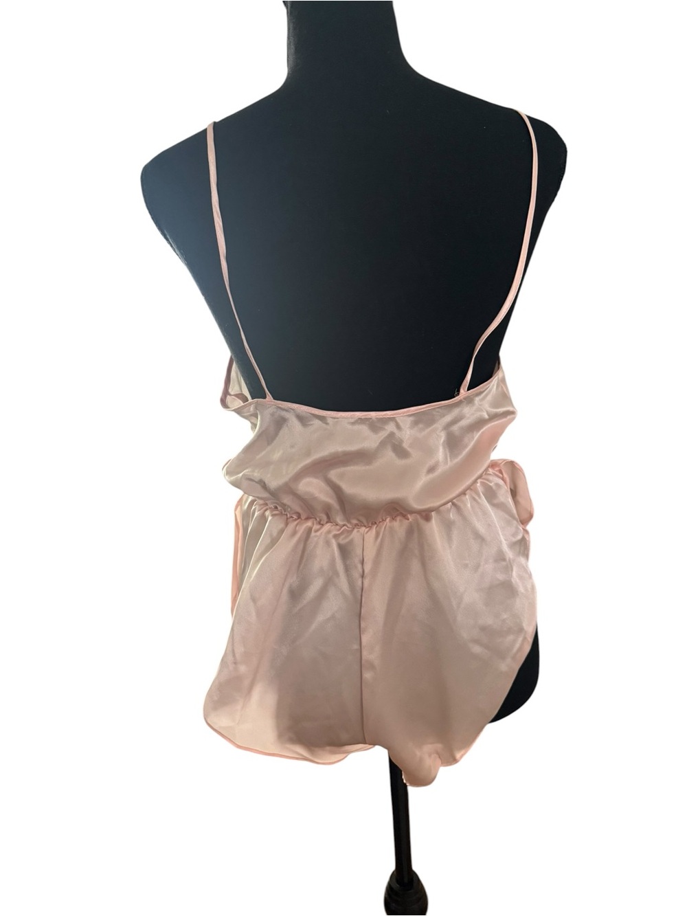 Val Mode VINTAGE Pink Satin Lace Nightie   ROBE  Size Small Lingerie - NO BELT S - Picture 10 of 14